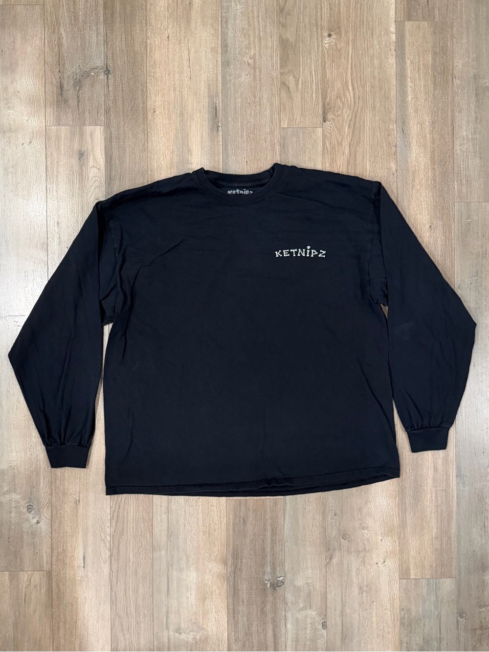 KetNips Halloween Graphic Tee - Black Long Sleeve Crew Tee